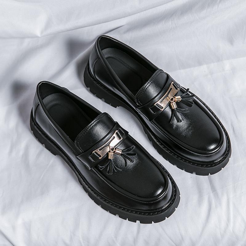 British Style Black Leather Loafer