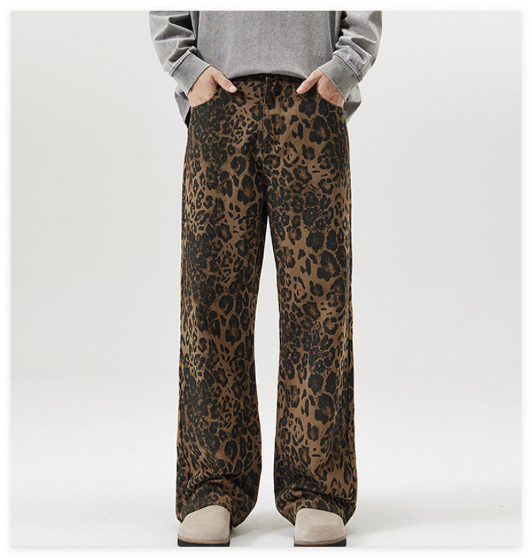 Vintage Leopard Print Jeans