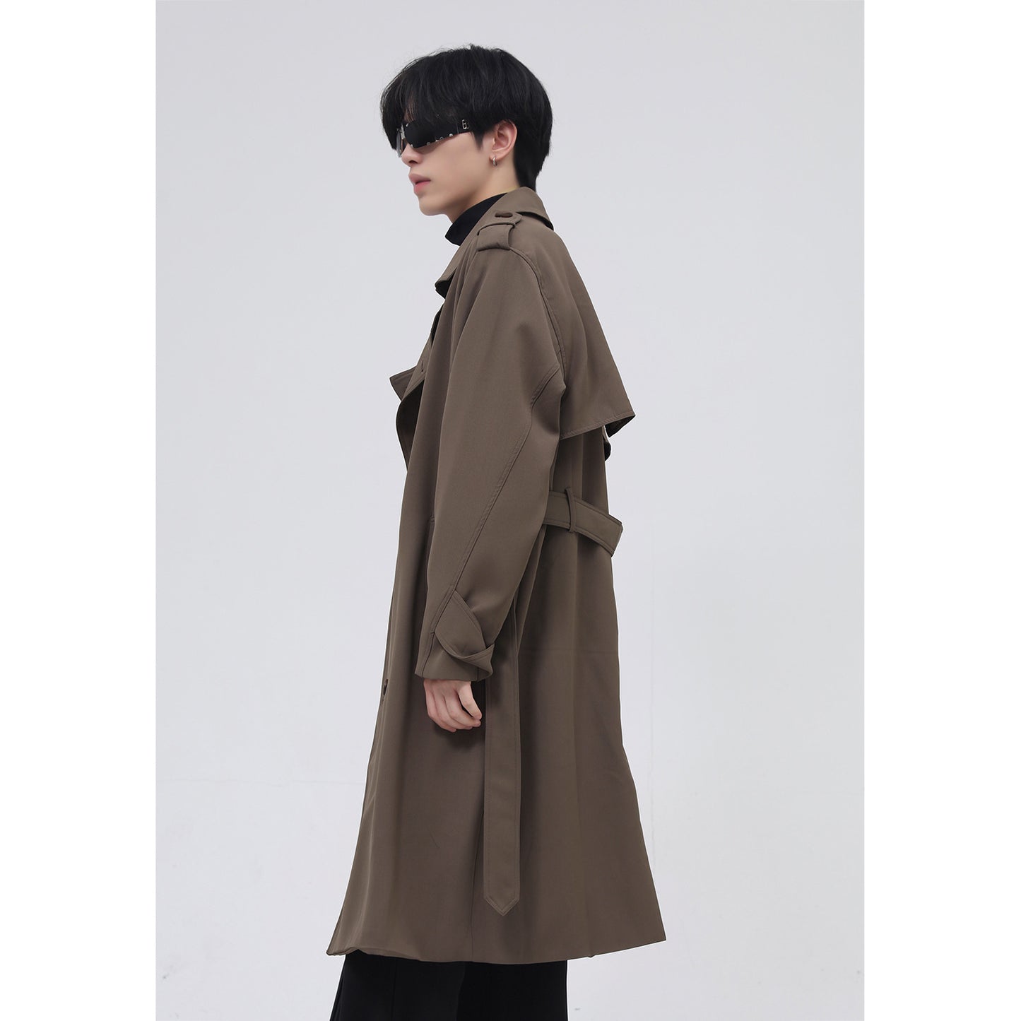 Double Breasted Simple Trench Coat