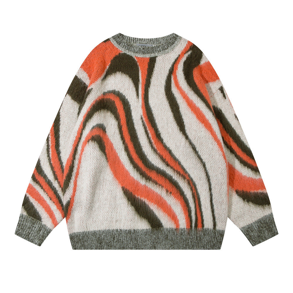 Zebra Pattern Hema Wool sweater(Unisex)