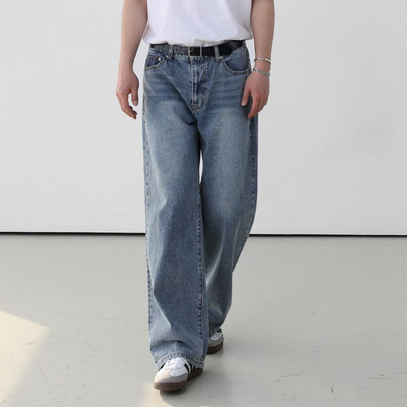 Retro Washed Straight Denim