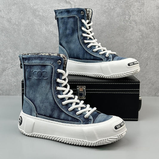 High-top Canvas Boots