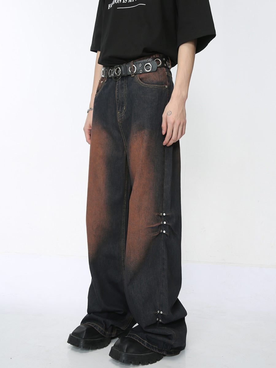 Wide Leg Mopping Jeans