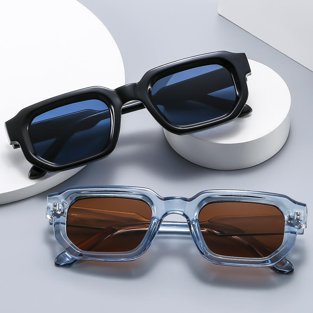 Retro Square Thick Small Frame Fashion Sunglasses