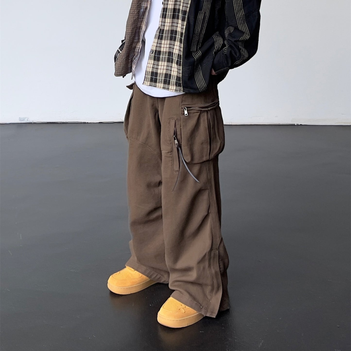 Vintage High Waist Loose Cargo Pants