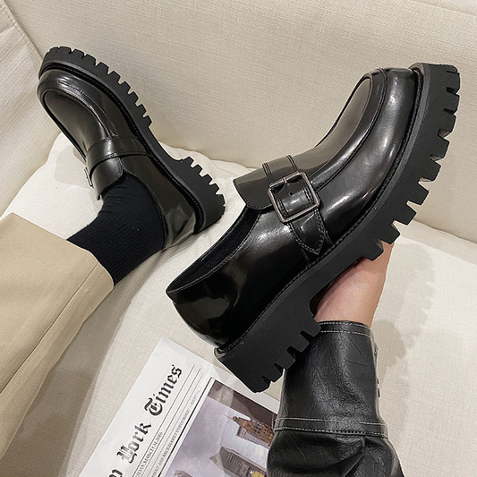 Buckle Leather Loafer