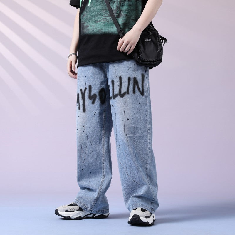 Sick Peak Vintage Belt Font Jeans