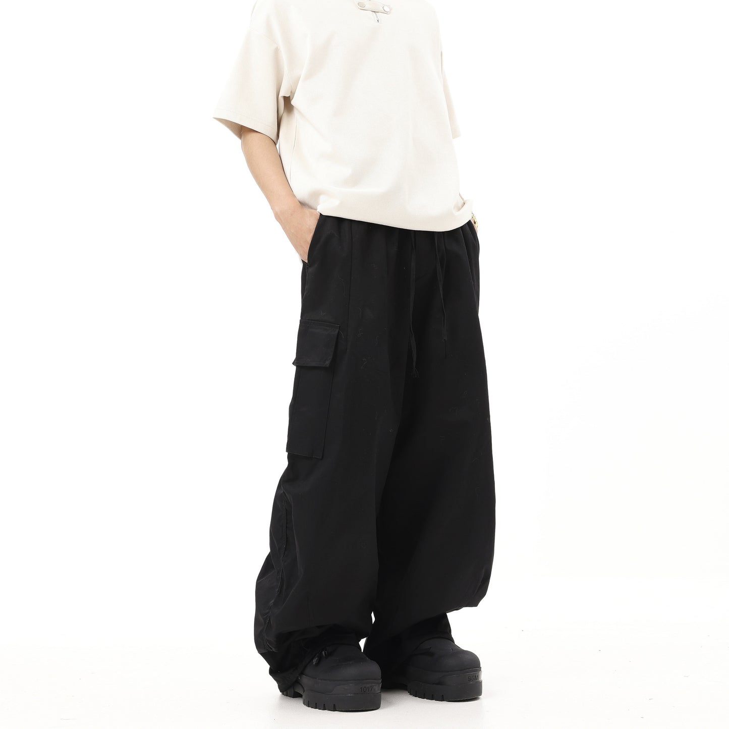 Retro Ankle-tied Cargo Pants