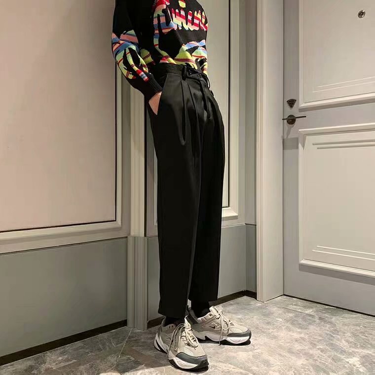 Pendant Straight Tube Vintage Trend Loose Casual Trousers