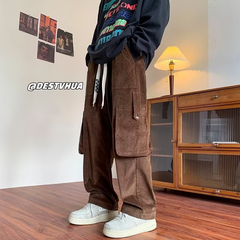 Corduroy Workwear Casual Pants