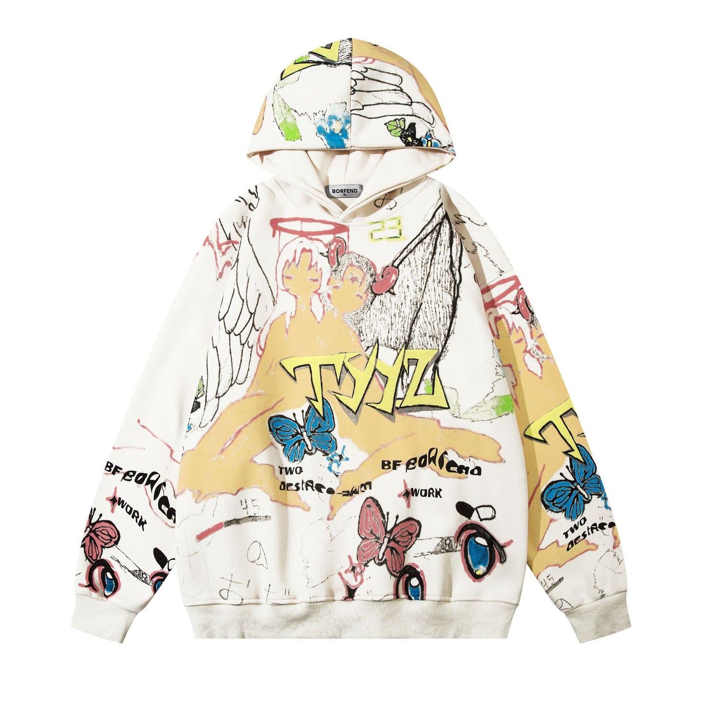 Loose Oil Painting Wild Hoodie