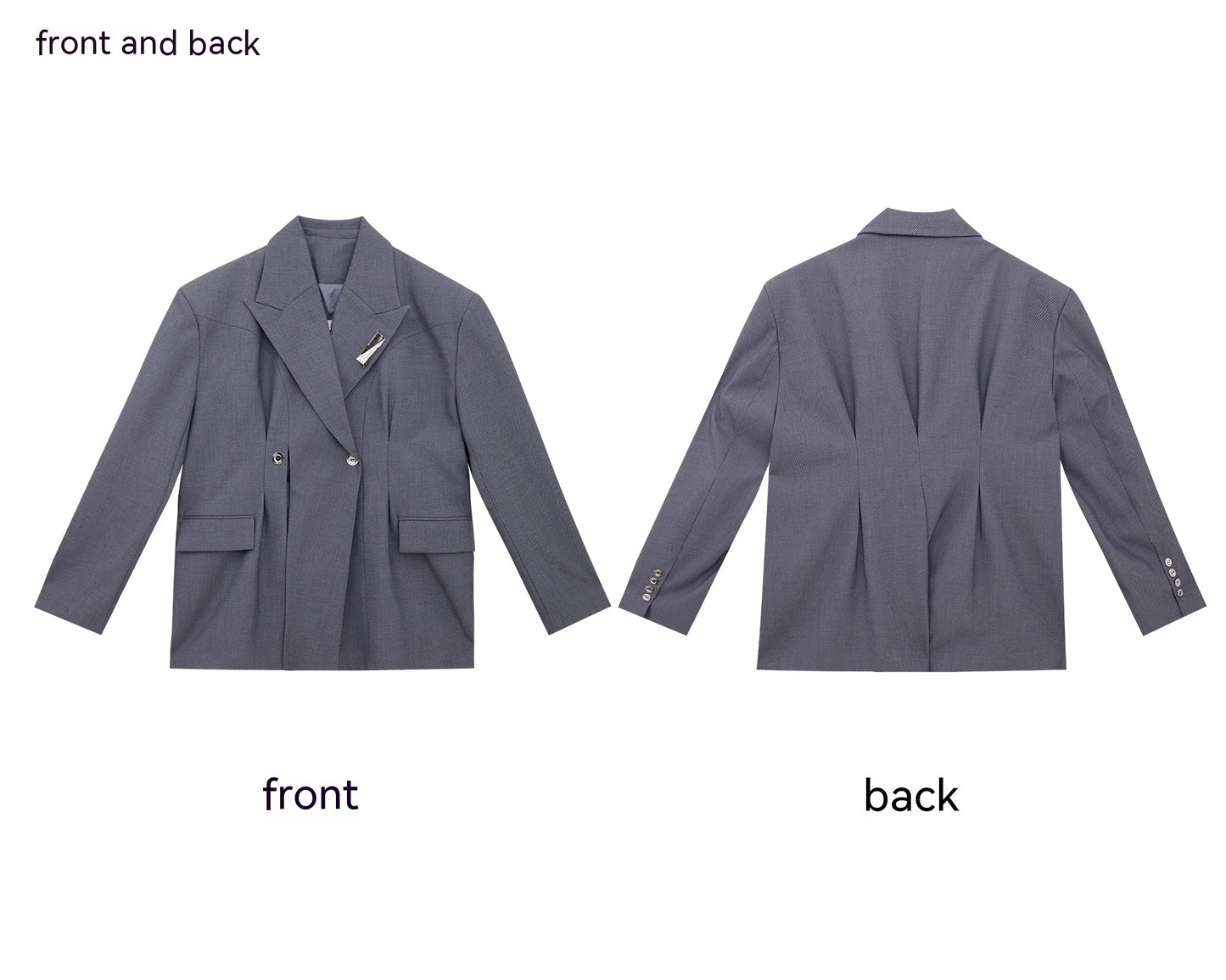 Deconstruction Twill Texture Large Profile Suit Jacket