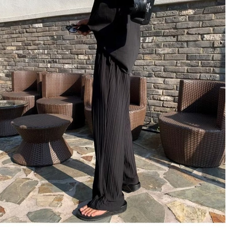 Artistic Casual Trend All-matching Graceful Straight-leg Pants