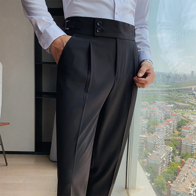 Suite Trousers New Slim Solid Straight