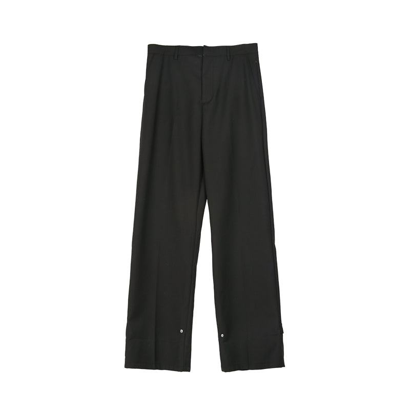 Straight Casual Suit Trousers