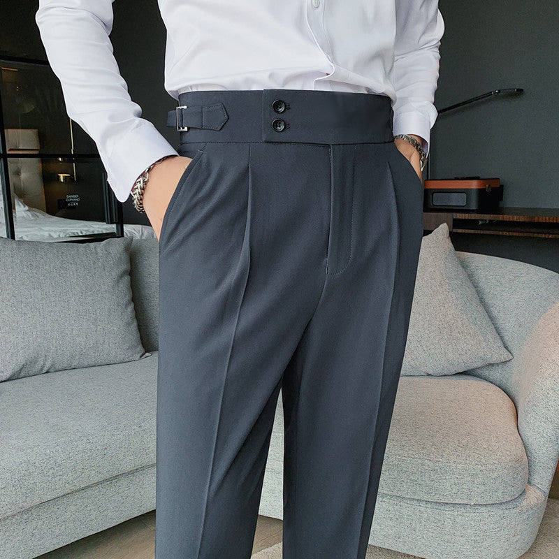 Suite Trousers New Slim Solid Straight