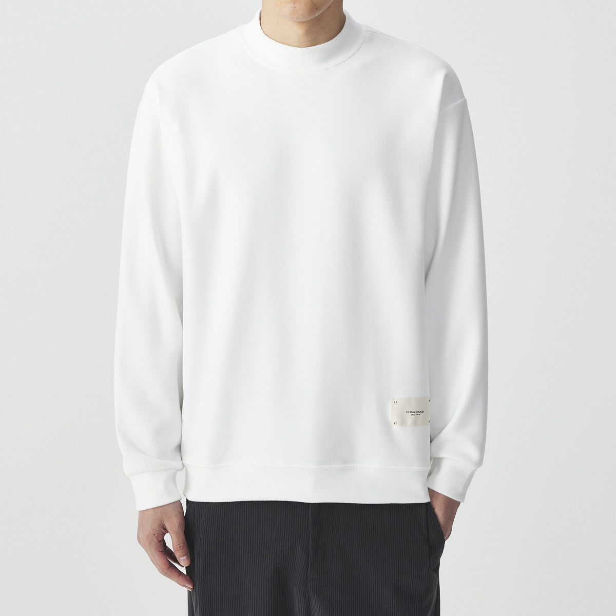 Half-high Collar Long Sleeves Men