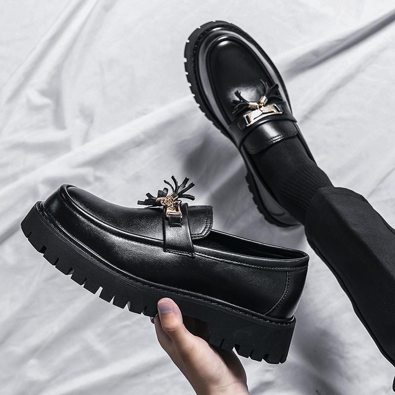 British Style Black Leather Loafer