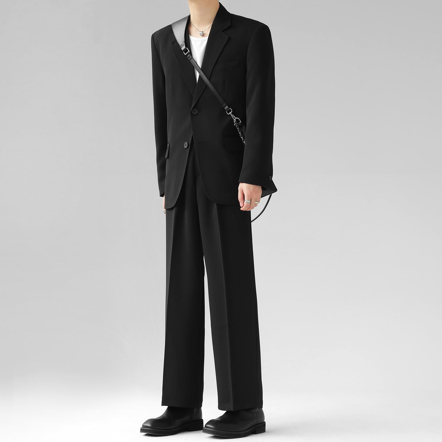 (SET)Abstinence  Suit Loose Drape