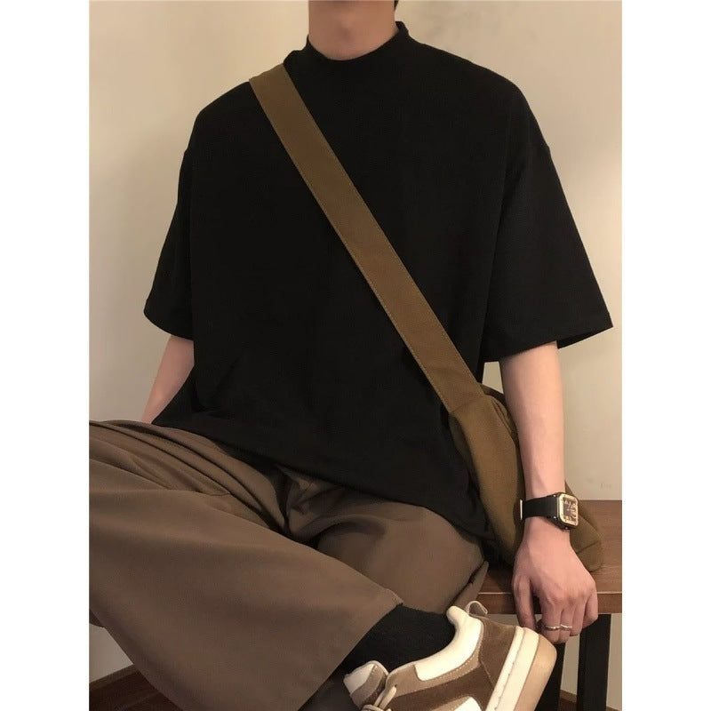 Short Sleeve Drape Feeling Niche Shirt Man