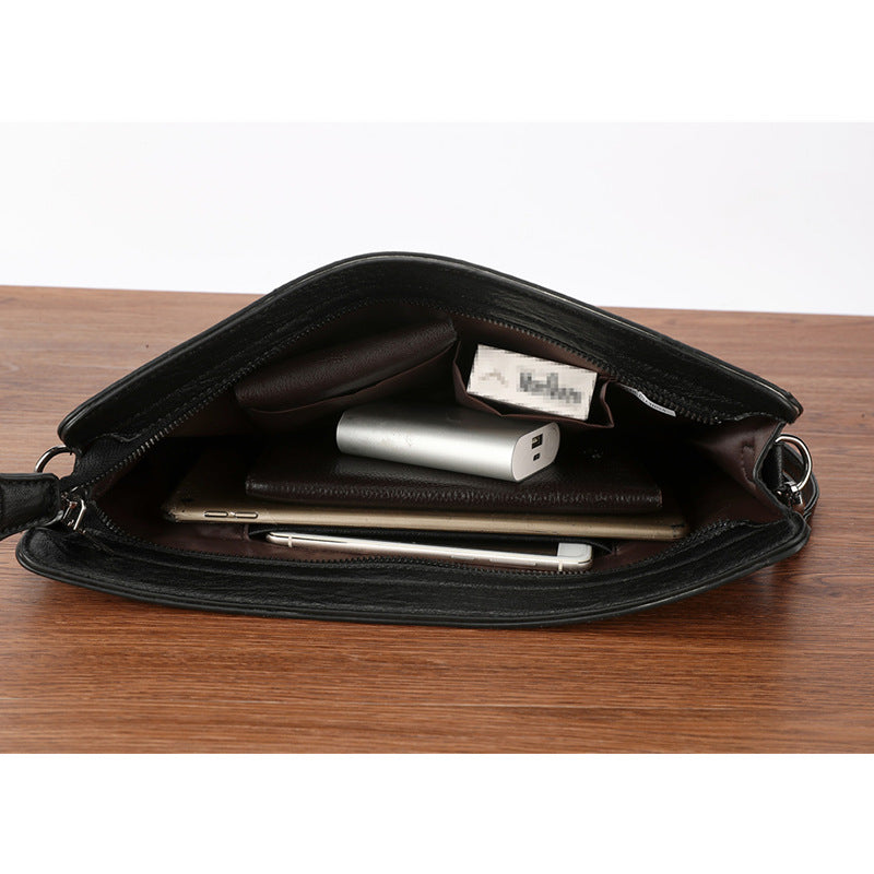 Casual Street Leather Clutch Bag