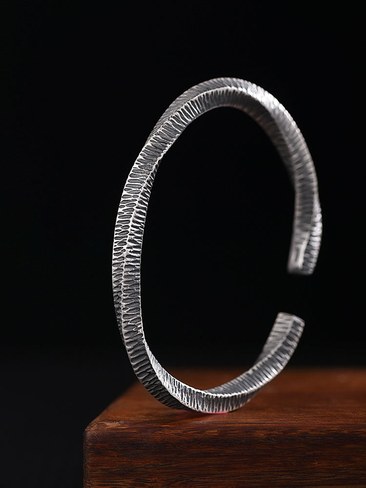 999 Sterling Silver Mobius Ring Bracelet