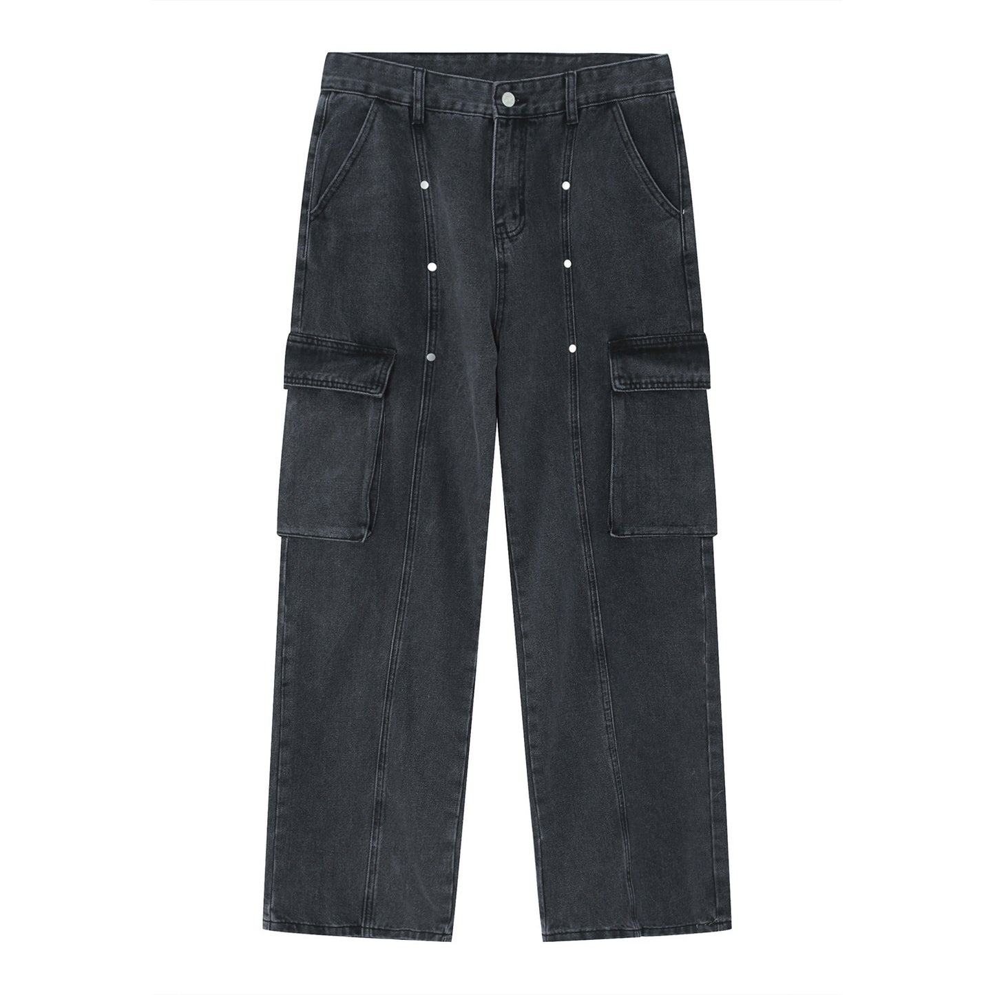 Work Clothes Loose Vintage Denim Trousers