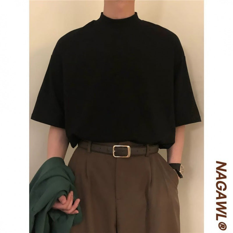 Short Sleeve Drape Feeling Niche Shirt Man