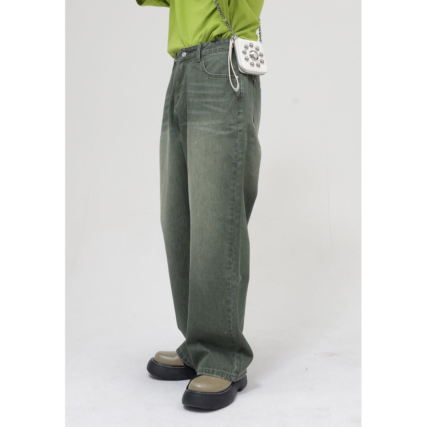 Seasons Loose Personality Washed Waist Pants