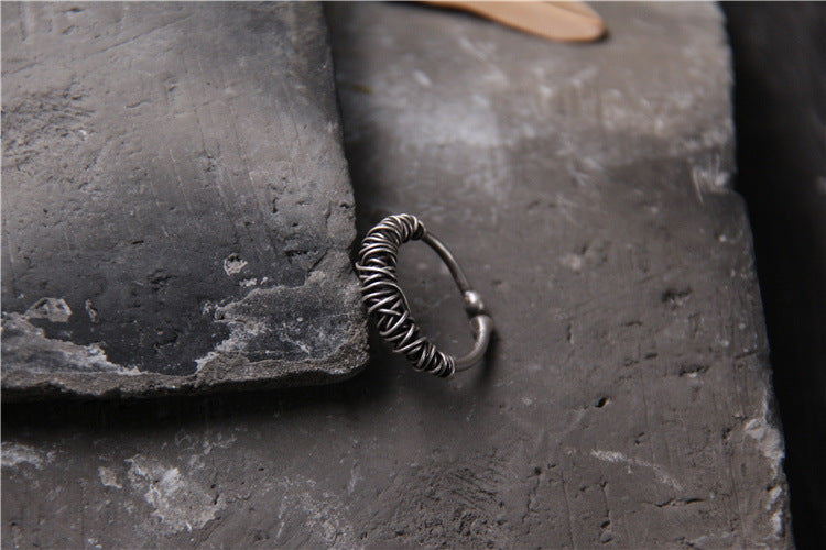 Handmade Sterling Silver Braided Ring