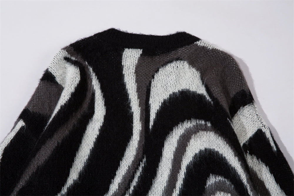 Zebra Pattern Hema Wool sweater(Unisex)