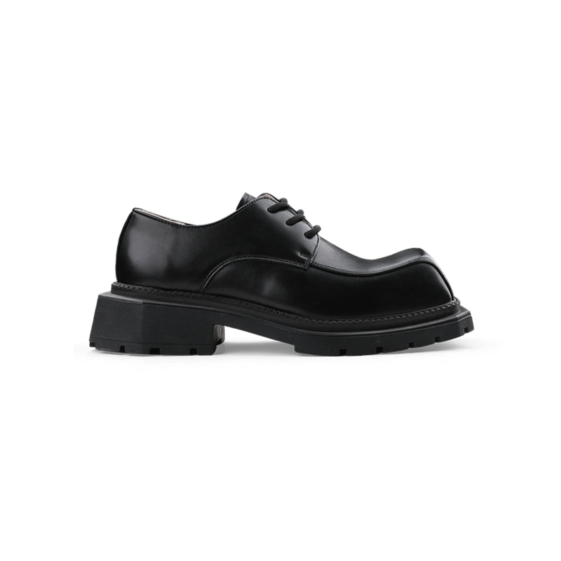 Big Head Square Head Leather Shoes (Unisex)