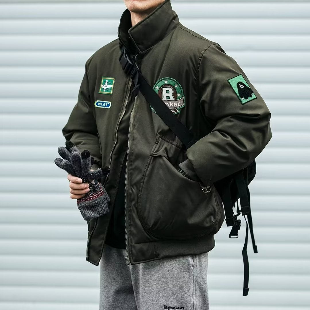 Baseball Cotton-padded Jacket Thickened