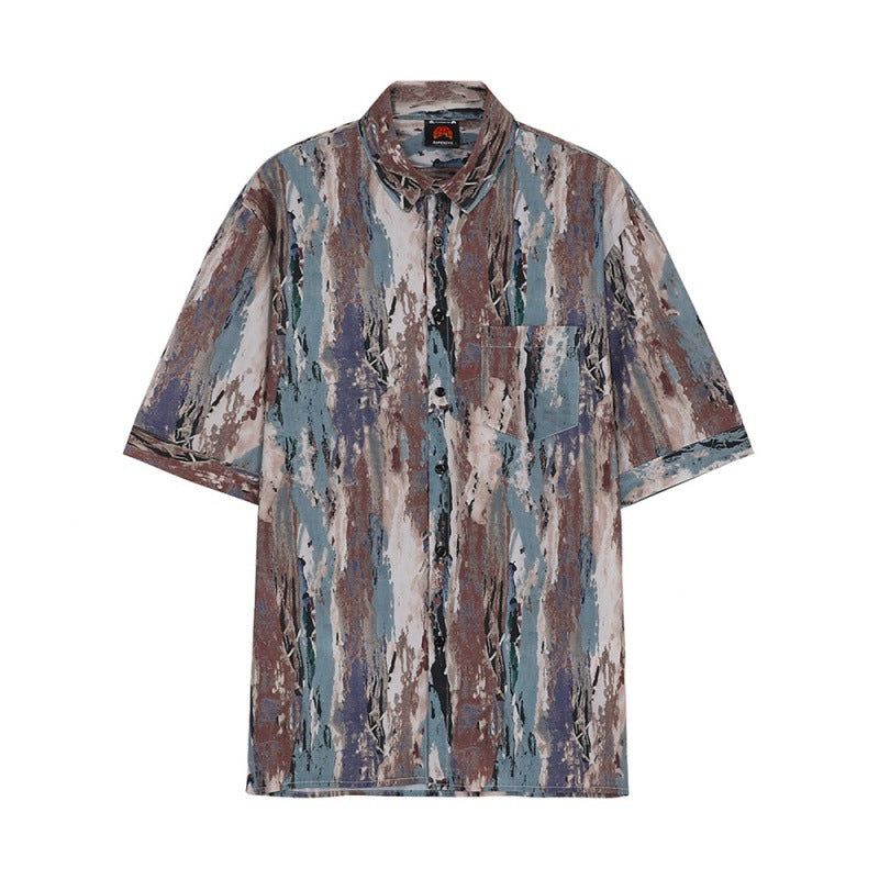 Loose quarter sleeve shirt