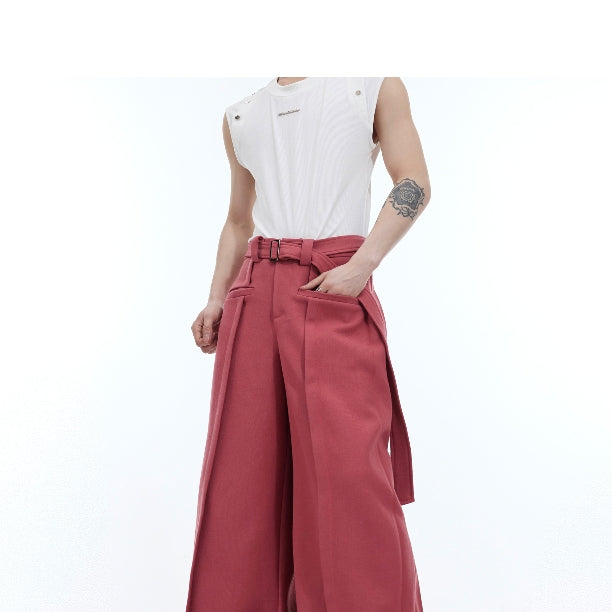 Three-dimensional Casual Pants Wide-leg Pants