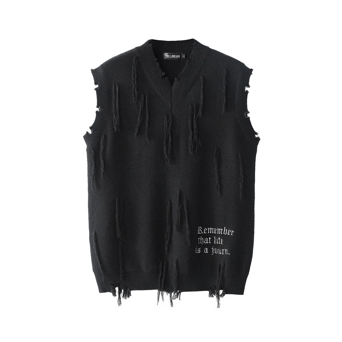 Embroidered Vest Sweater (Unisex)