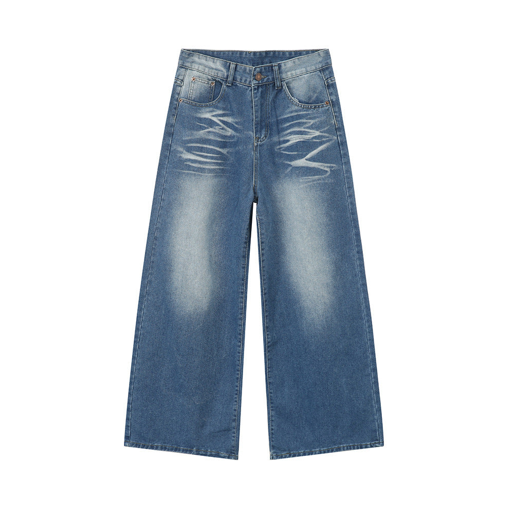 Maychao Washed Crease Vintage Denim