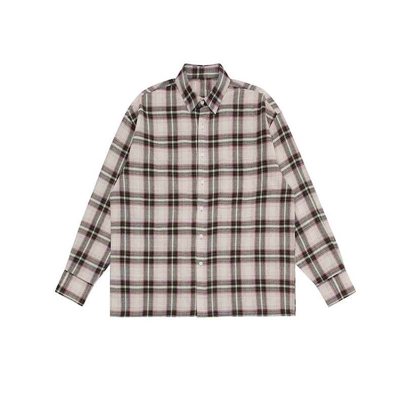 Long Sleeve Plaid Stripe T-shirt