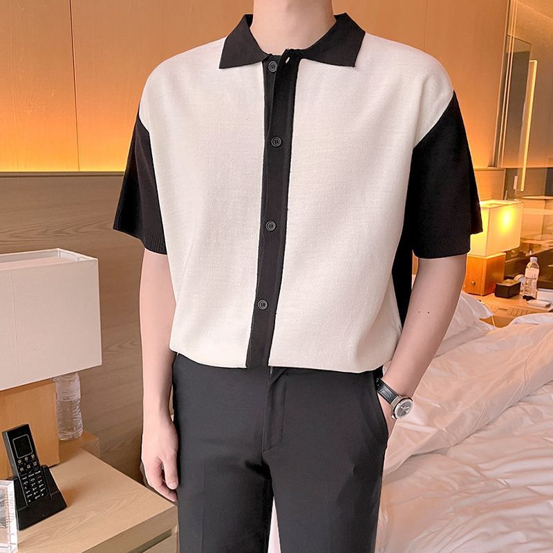 Short-sleeved Knitted Cardigan