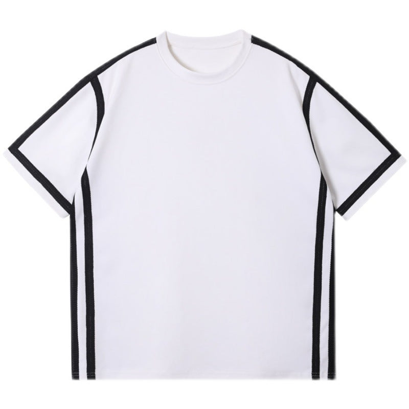 Contrast Web Stripe Short Sleeve T-Shirt