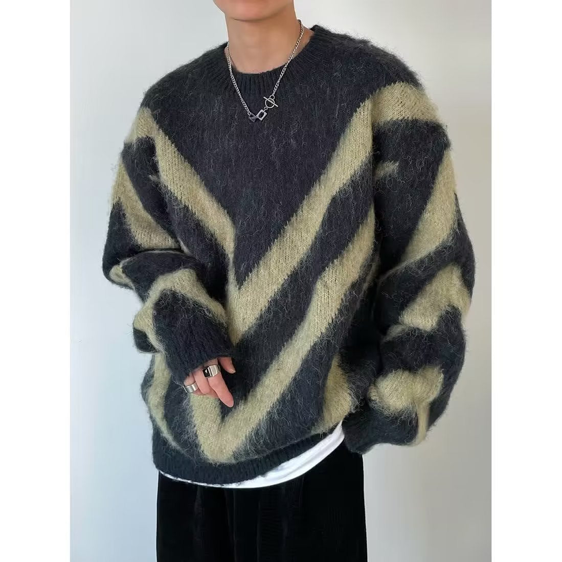 Loose And Lazy  Lamb Wool Cotton Sweater