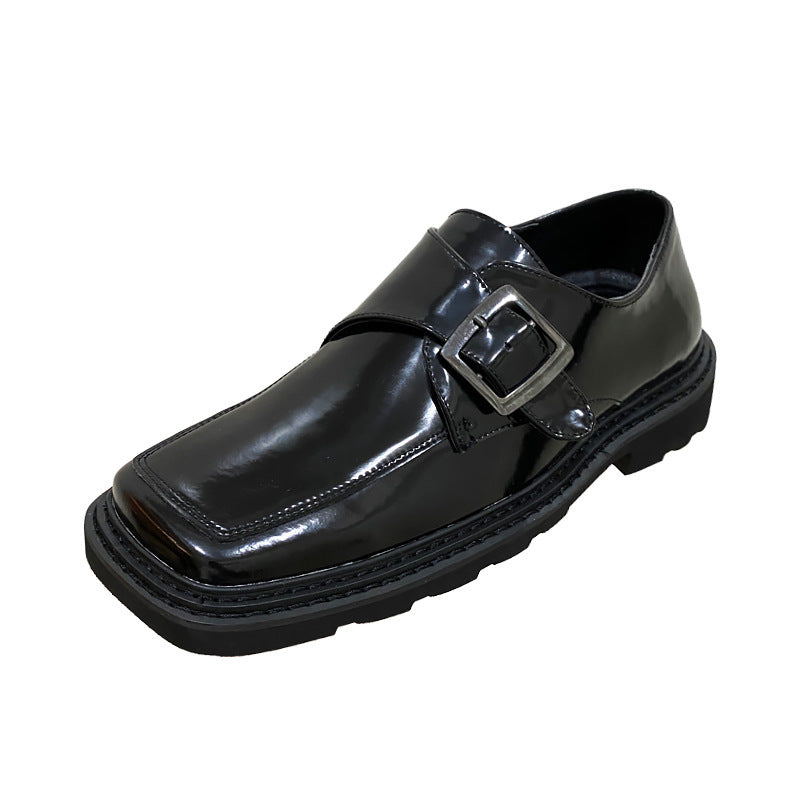 Toe Flat Shiny Casual Shoes