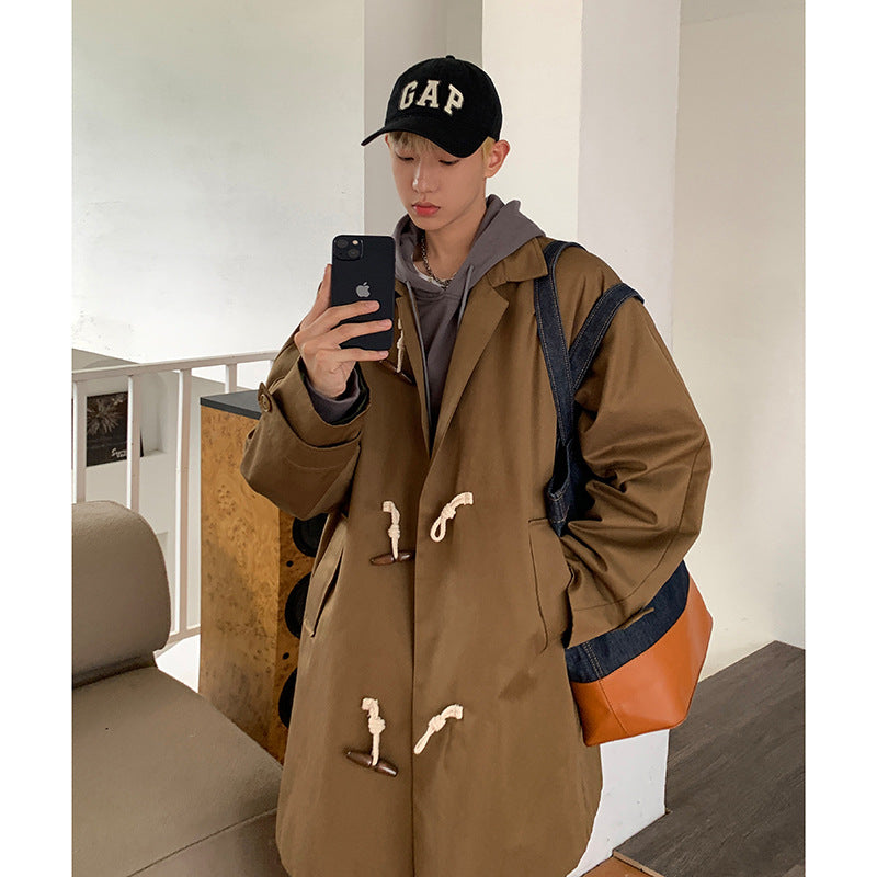 Retro Mid-length Trench Coat