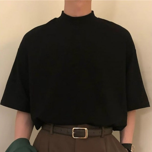 Short Sleeve Drape Feeling Niche Shirt Man