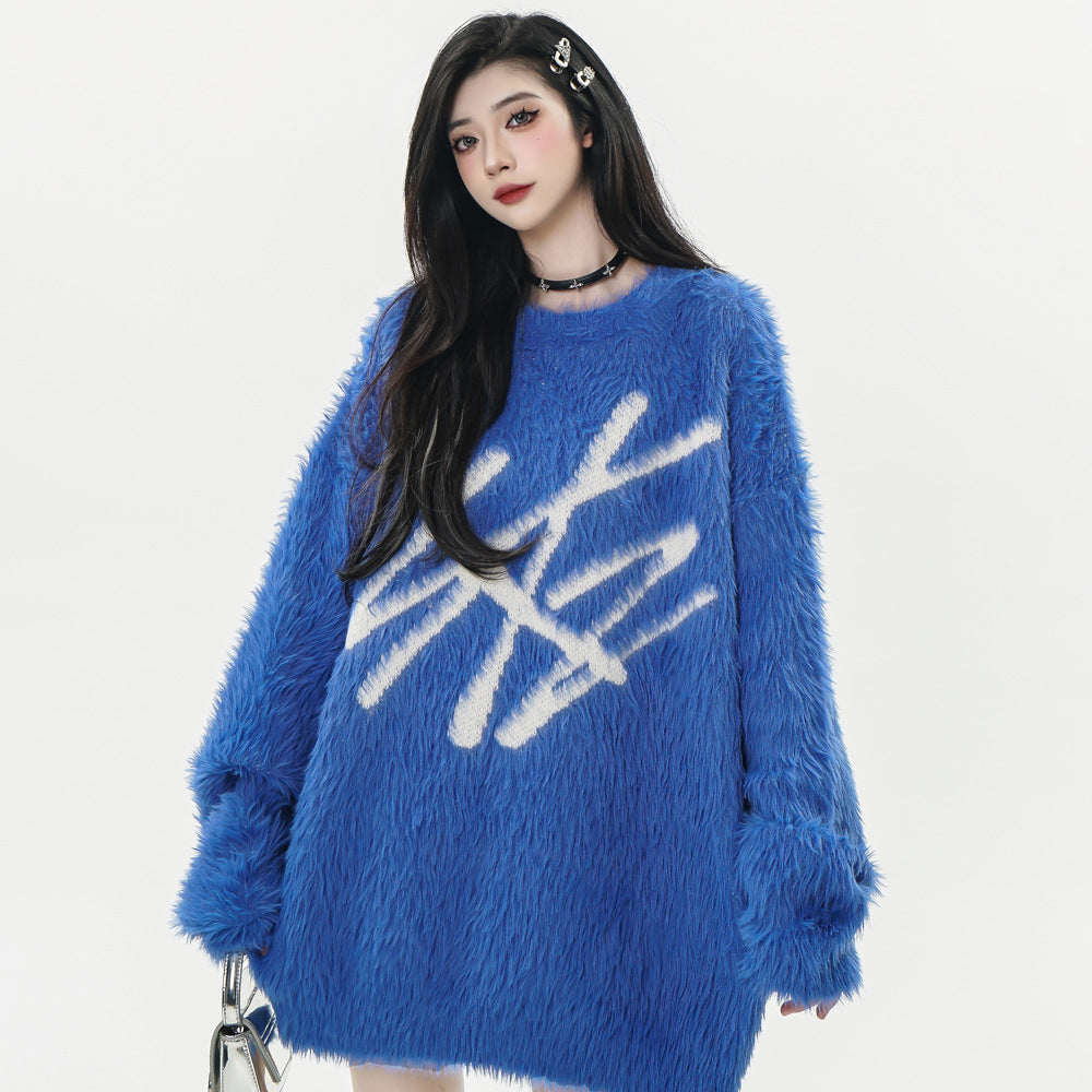 Mink-like Knitwear Casual Pullover Sweater