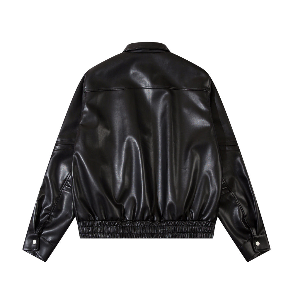 Loose PU Leather Jacket (Unisex)