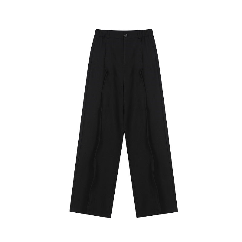 Straight Leg Pants With A Drooping Feel