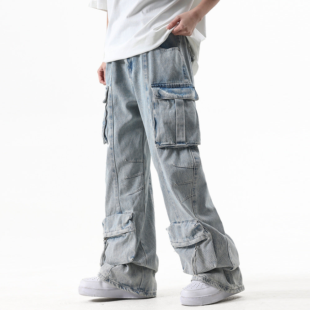 Multi-Pocket Cargo Jeans