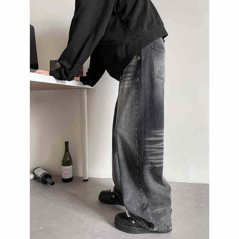 Retro Oversize Wide Leg Jeans Men's