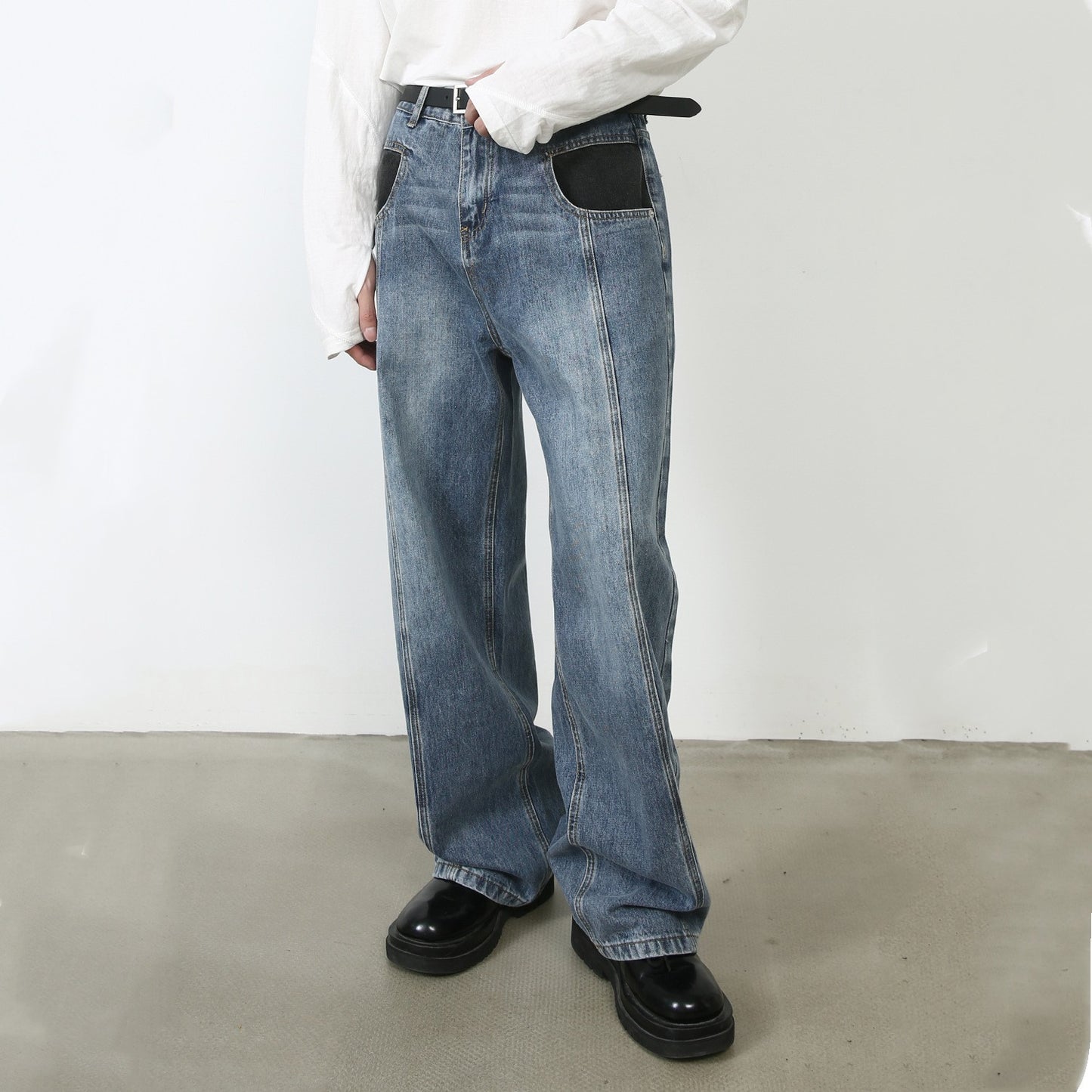 Vintage Jeans Special-interest Design Pants